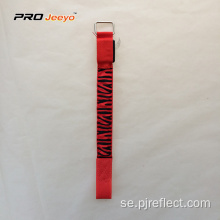 Reflekterande Led Light Red Zebra Webbing Armband